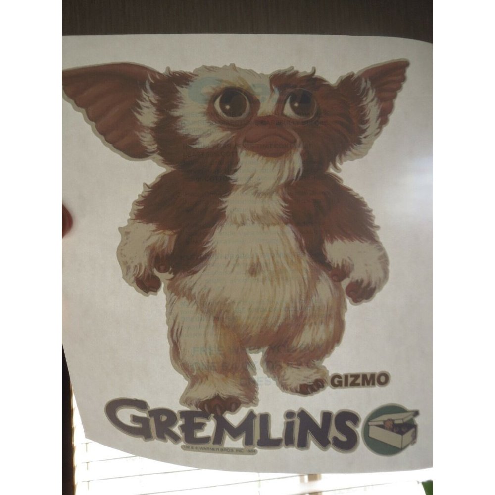 NOS 1984 Crest Toothpaste Gremlins Movie Promo Gizmo Iron On Transfer Decal